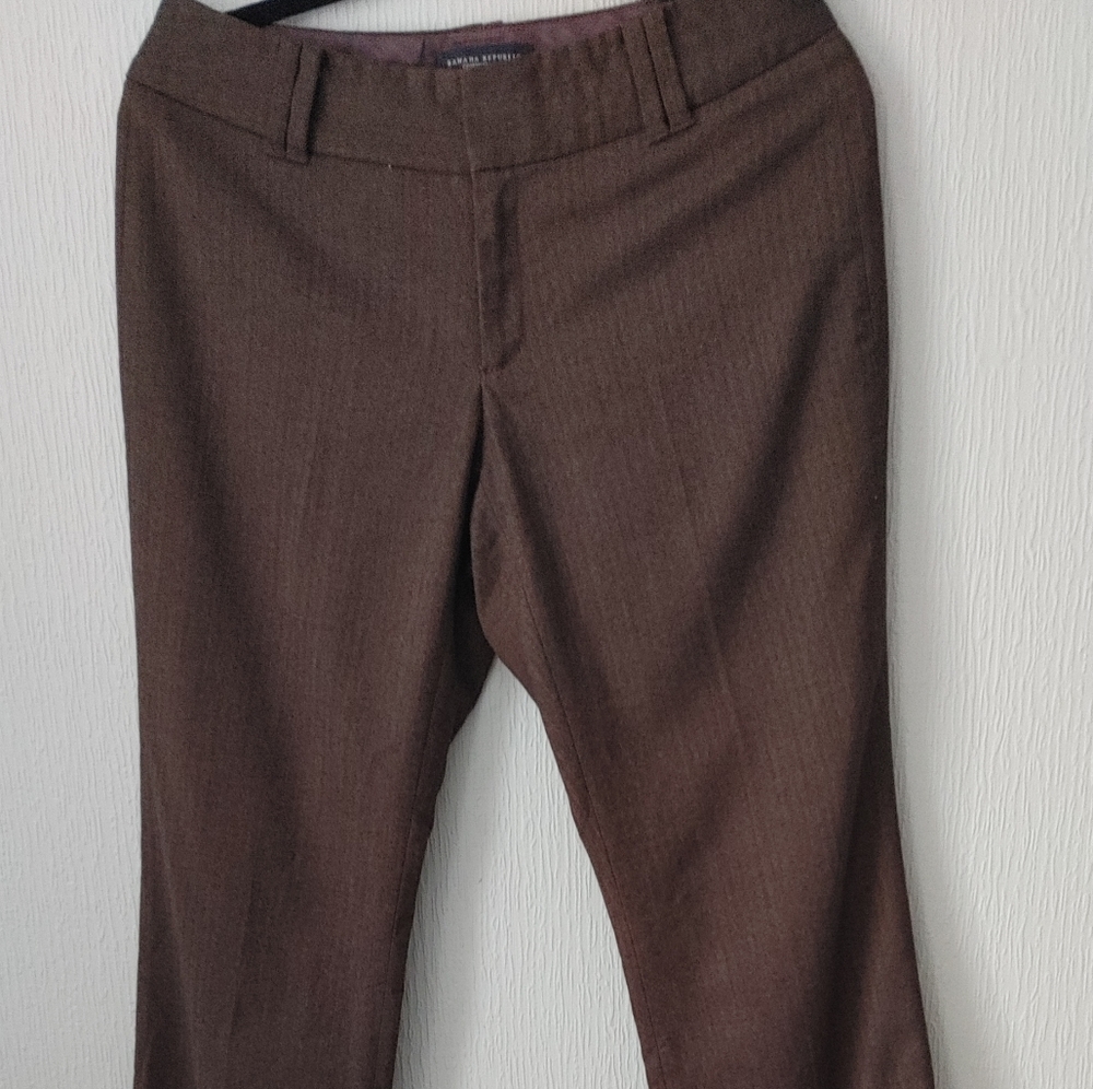 Banana Republic Brown Straight Leg Pants Size 6